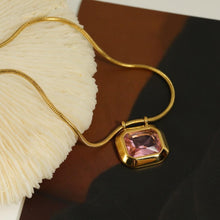 Load image into Gallery viewer, pink pendant necklace for everyday wear
