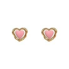 Load image into Gallery viewer, Amour Gold Heart Earrings
