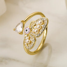 Load image into Gallery viewer, Luna Butterfly Gold Ring
