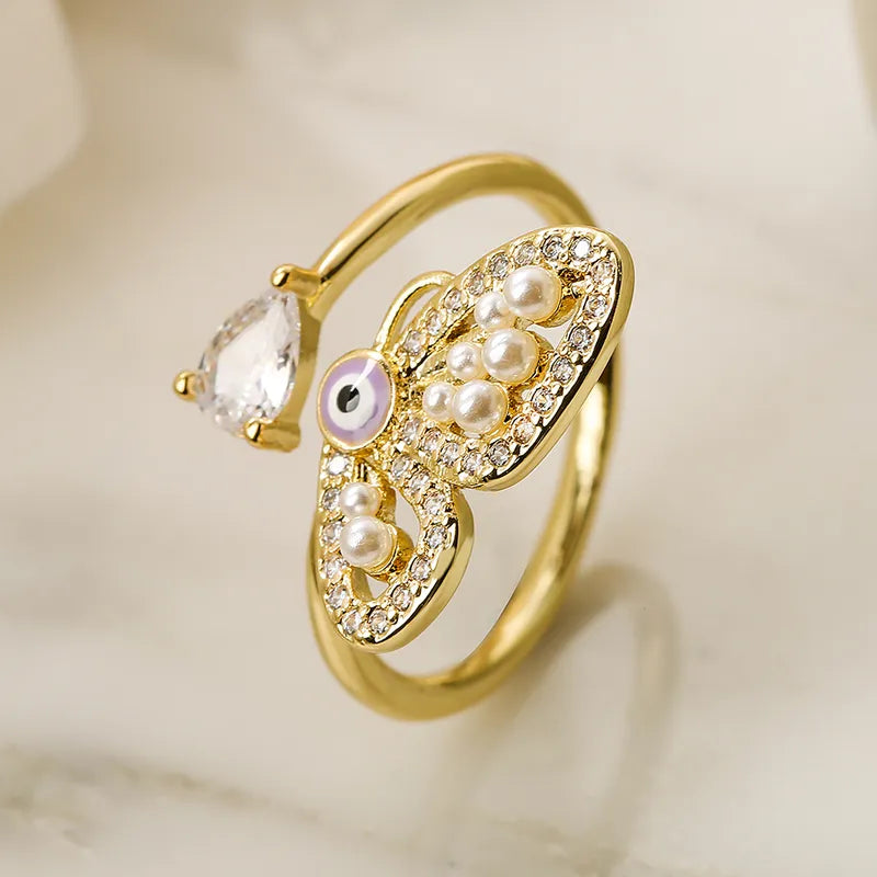 Luna Butterfly Gold Ring
