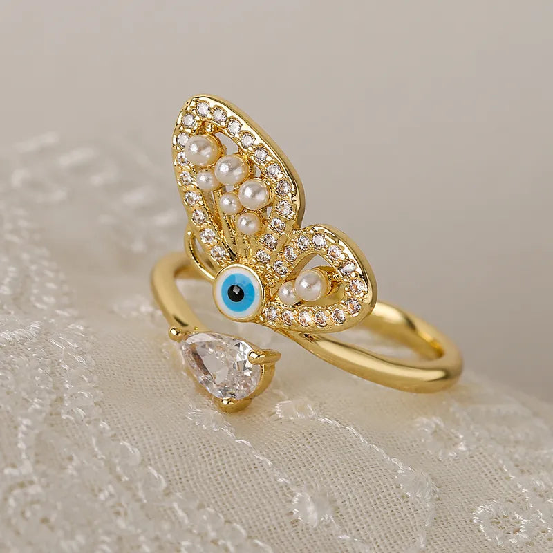 Luna Butterfly Gold Ring
