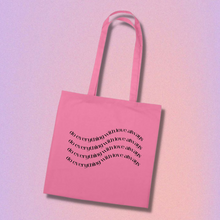 Load image into Gallery viewer, simple design tote bags in pink - tote bags for everyday use - tote bags to bring to work - canvas tote work bags
