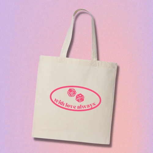 have a good day tote bag in pink - tote bags for school - tote bags to wear to class - tote bags for high school