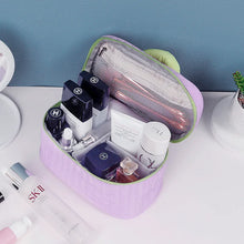 Load image into Gallery viewer, makeup case essentials in purple - travel organization - makeup organization
